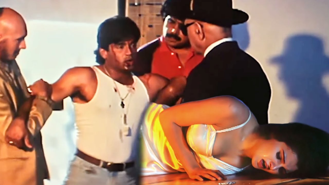 अपनी बीवी को पराये मर्द के साथ देख कर ये हाल किया  | Suniel Shetty, Amrish Puri | Kaala Samrajya