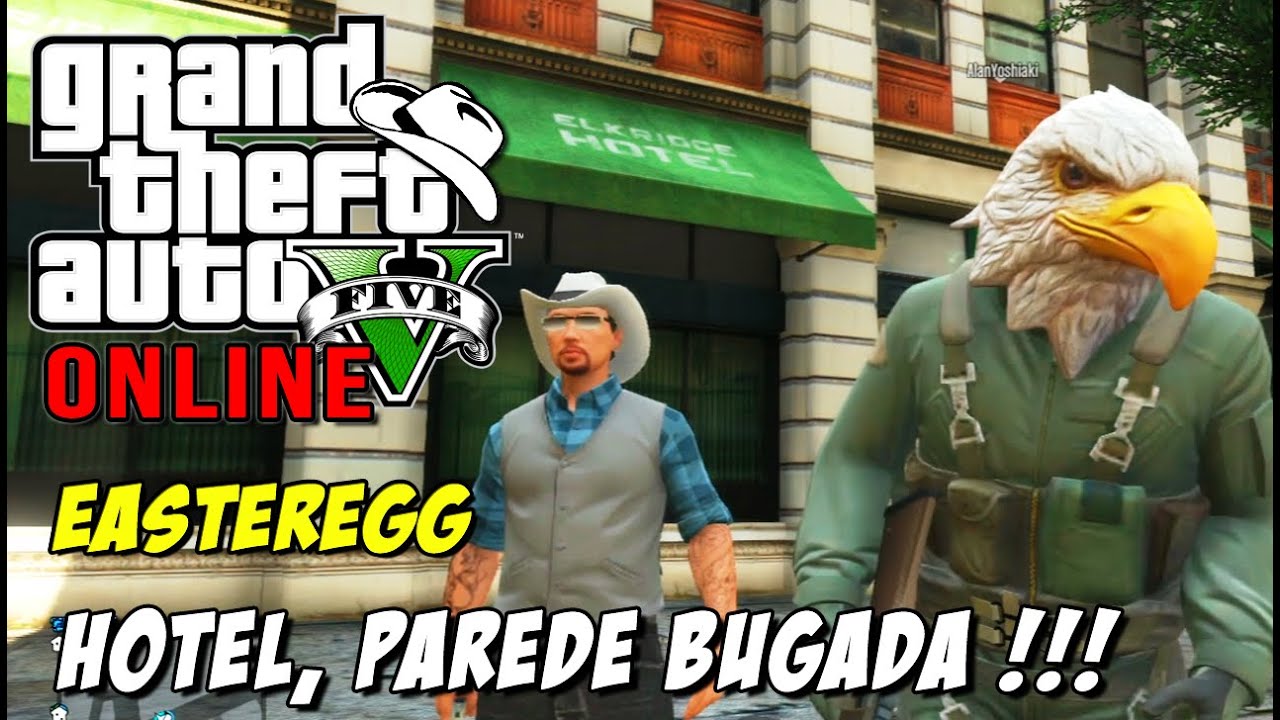 GTA 5 Online - Easteregg Hotel, parede e poste bugados e Texudão insano