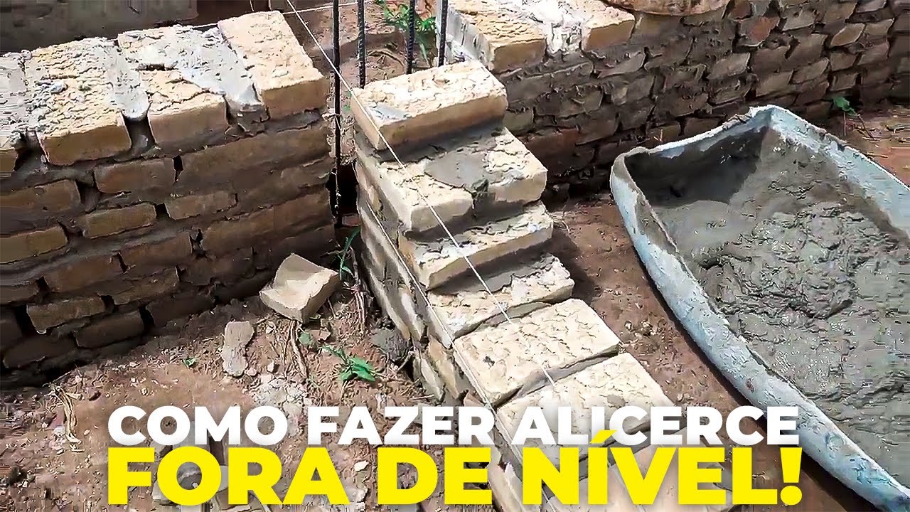 NUNCA MAIS SOFRA COM ALICERCE FORA DE NÍVEL