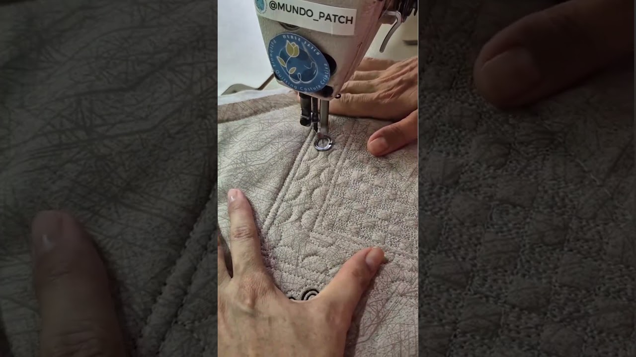 Preenchimento - Micro Quilting #quilting #fmq #quiltinglivre #quiltingmachine #patchwork #costura