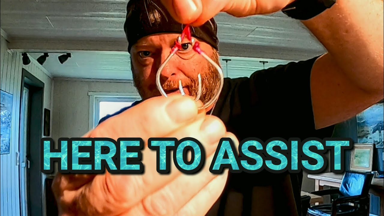 How to tie assist hooks for shore jigging
