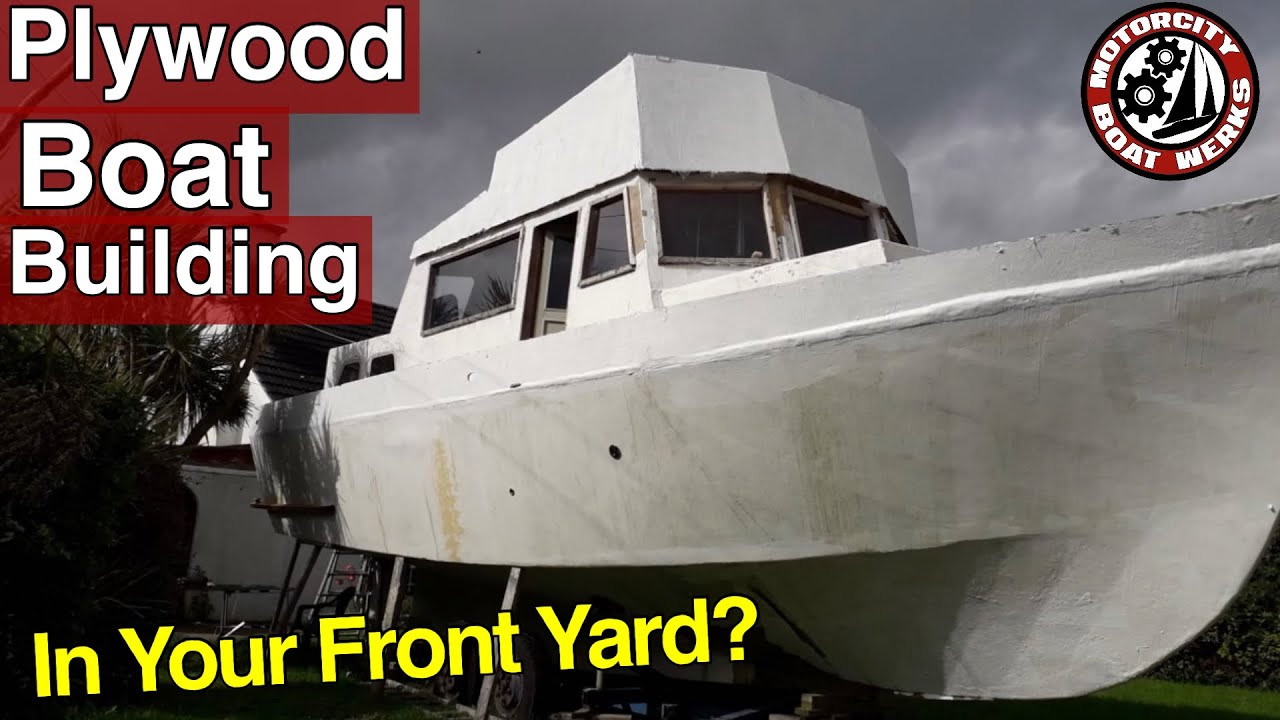 Dublin 🇮🇪 37 foot Trawler built in the front yard?| Plywood Boat Building  (Ep31)