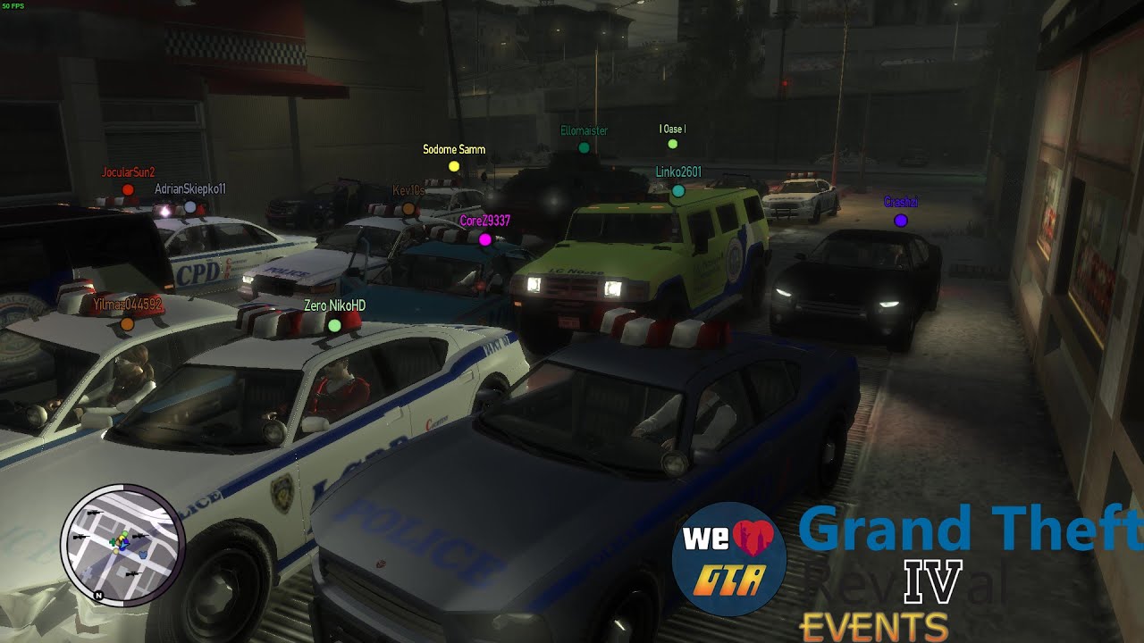 GTA IV Multiplayer - busted x7 - explosives deathmatch - APC race x2 - GTRF Event