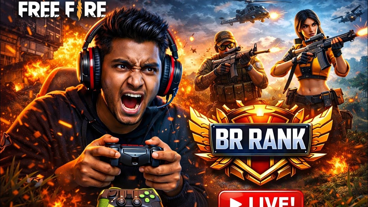 FREE FIRE BR RANK PUSH LIVE