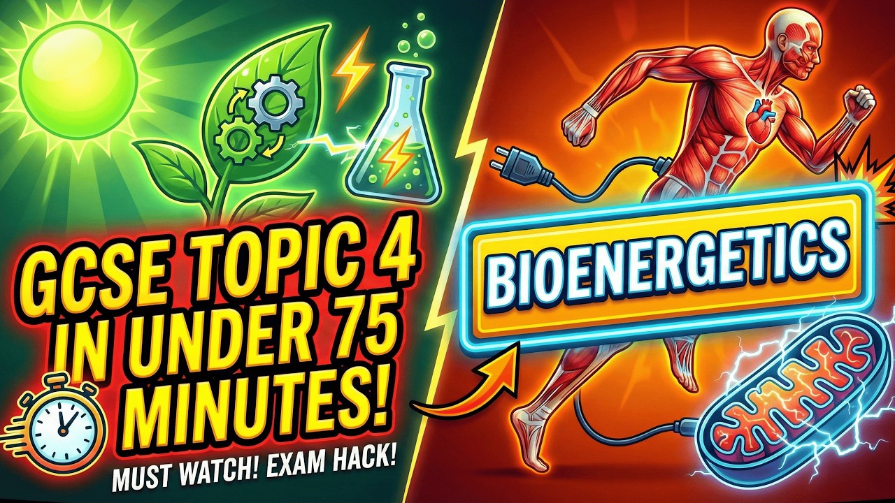 Entire GCSE BIOLOGY TOPIC 4: Bioenergetics Explained in 75 Minutes