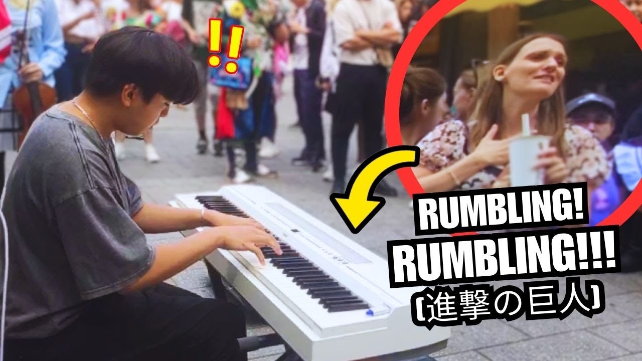I play ATTACK ON TITAN on Piano in Public