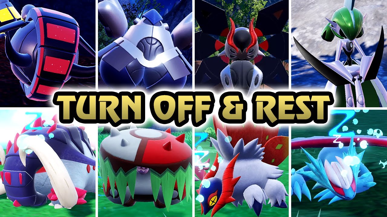 Pokémon Scarlet & Violet : All Paradox Turning Off & Rest (HQ)