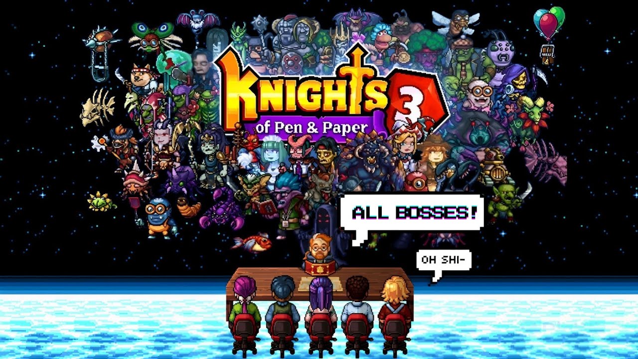 Knights of Pen and Paper 3 - All Bosses