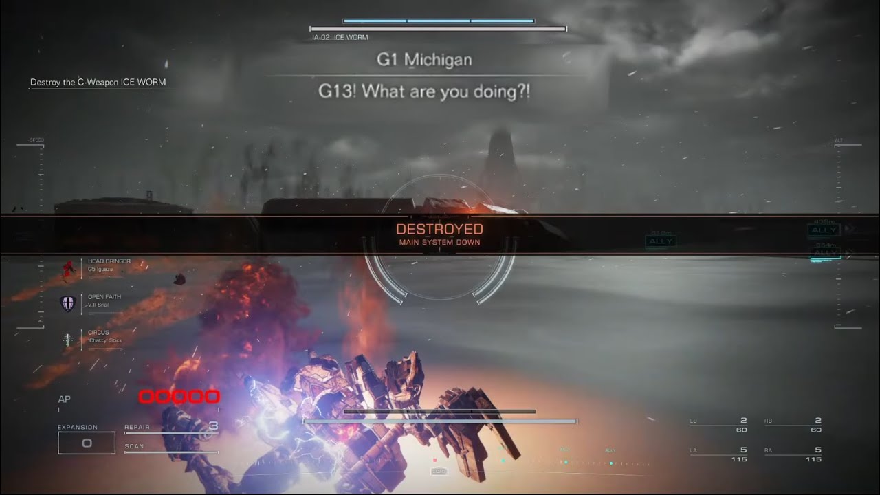 Armored Core 6 Player Death Boss Reactions (70+ variants)