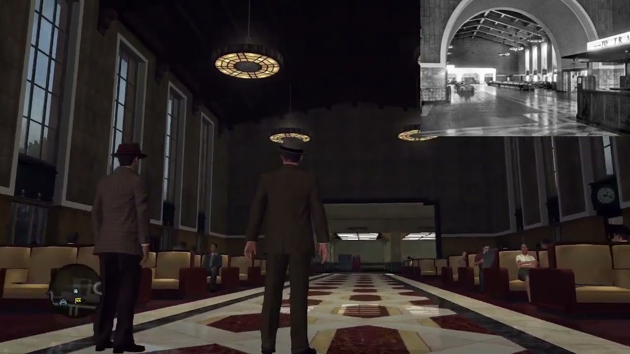 L.A. Noire 2026 Train Station vs Reality | In-Game vs Real-Life Comparison | #LANoire #RockstarGames
