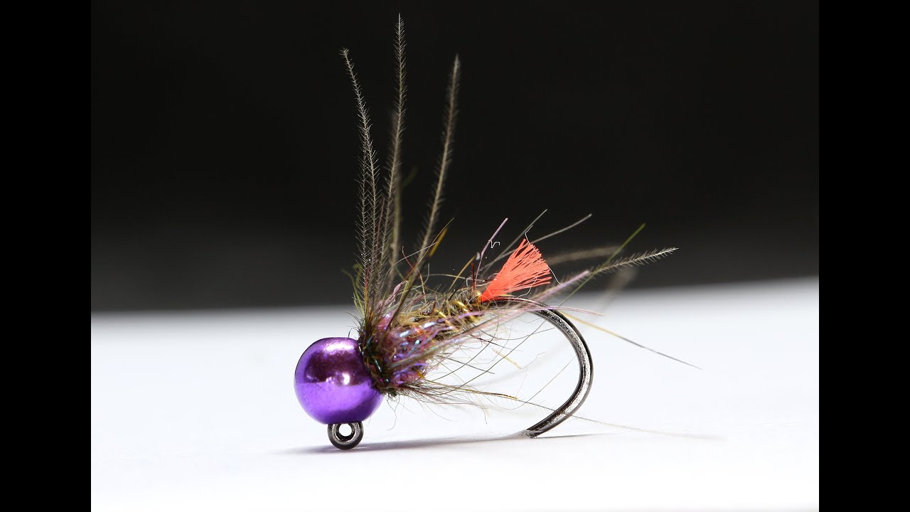 Hare nymph with purple head