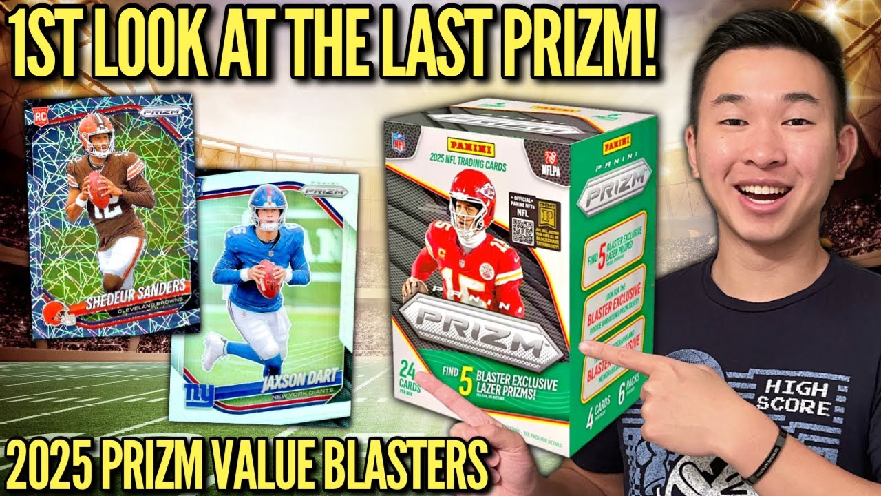 EARLY 1ST LOOK AT THE LAST PRIZM FOOTBALL! 😱🔥 2025 Panini Prizm 🏈 Retail Value Blaster Box Review x5