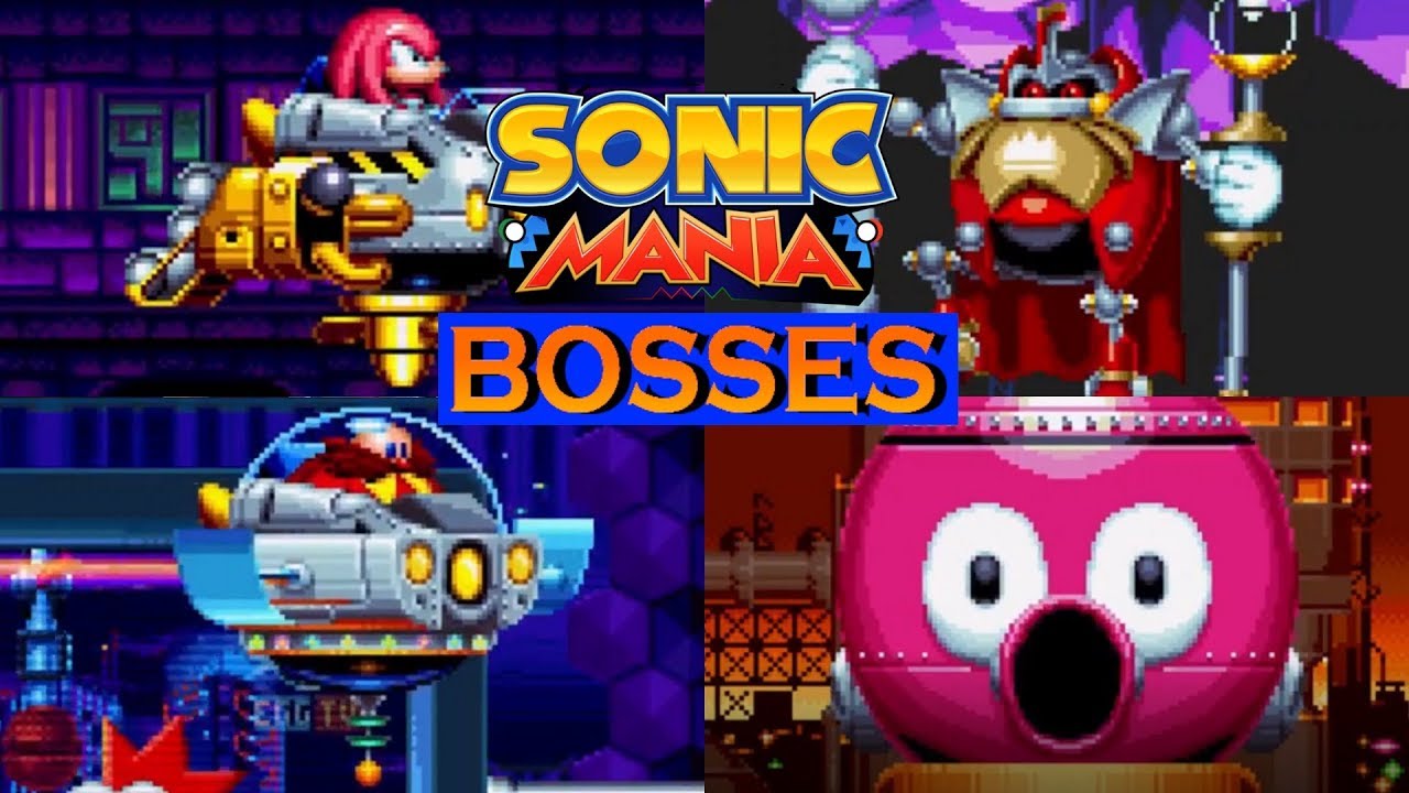 Sonic Mania: All Bosses (As Knuckles) (No Damage)