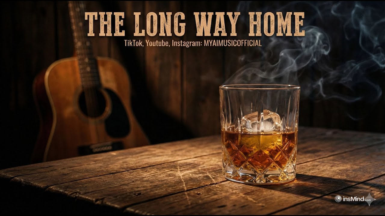 The Long Way Home 🥃 Dark Country Blues & Late Night Drive | MYAIMUSICOFFICIAL