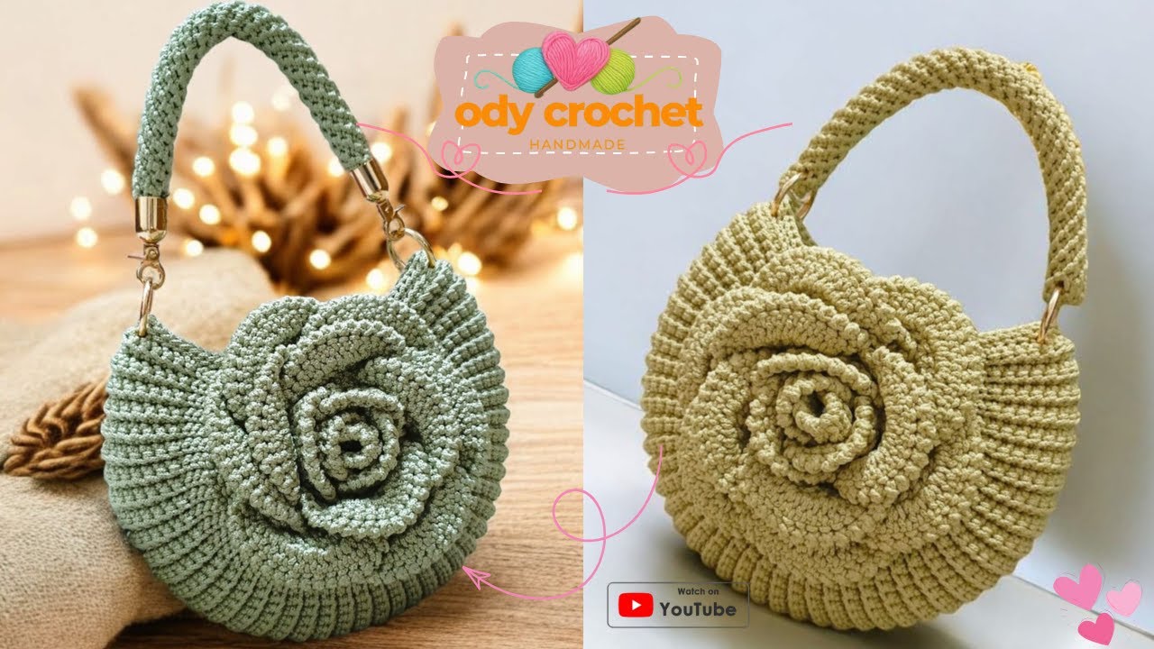 Tas Rajut Elegan ✨ Model Kekinian | Tutorial Crochet