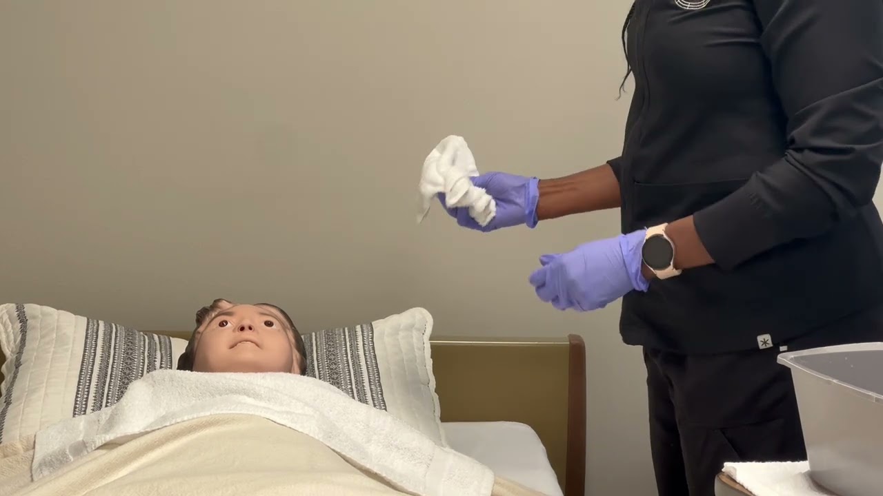 Michigan CNA Skill - Modified Bed Bath