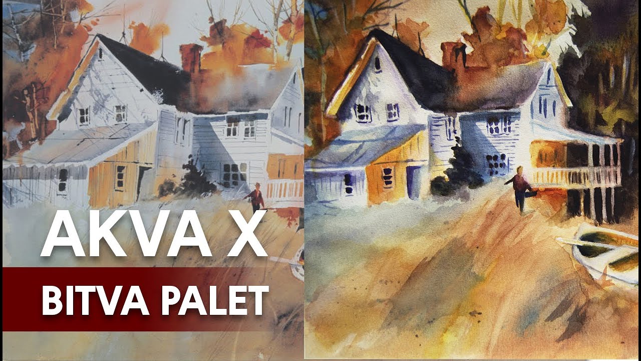BITVA PALET 2: Akva X - Kopírujeme největší mistry akvarelu?! (VELMI MYSTERIÓZNÍ)