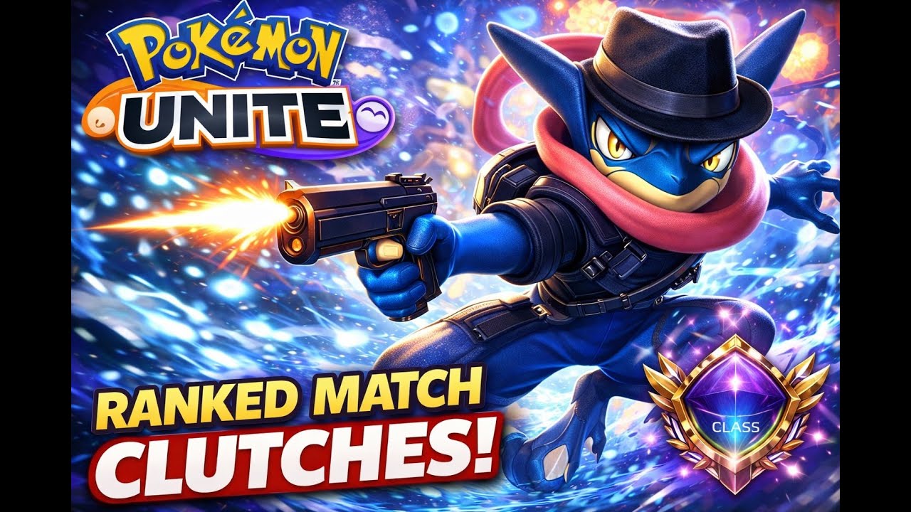 Agent Was Greninja 😱 | Pokémon Unite Ranked Match Clutches | Insane Gameplay #pokemonunite #greninja