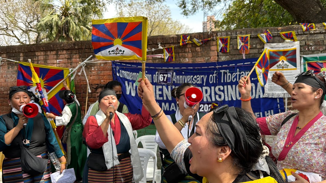 Voices for Tibet: Delhi Marks the 67th Tibetan Women Uprising Day| Free Tibet| Tibetan Vlogger|Delhi