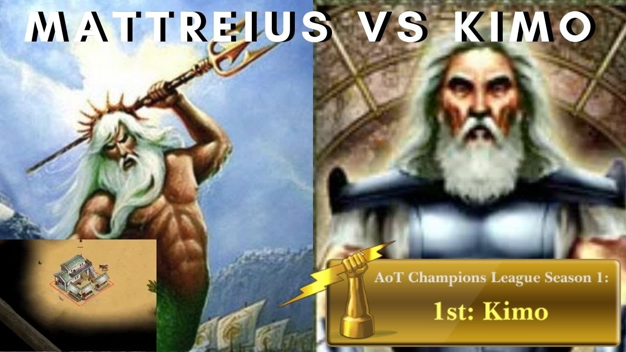 Matreiuss (Poseidon) vs Kimo (Oranos) - Age of Mythology: The Titans (Game 1)