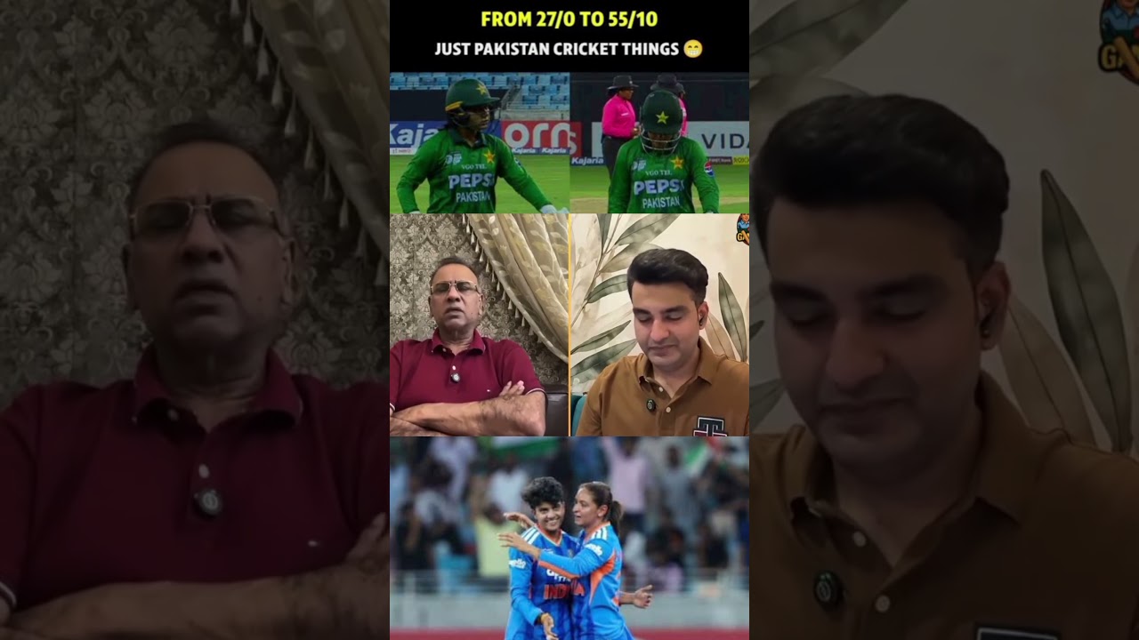 😱 &ldquo;55 RUNS PAR ALL OUT!&rdquo; Basit Ali Ka Pakistan Women Par Bada Reaction 🔥 #cricket #shorts