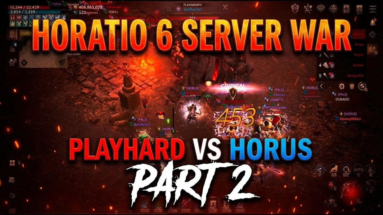H6 SERVER WAR GRABE TO! 🔥 HORUS vs PLAYHARDPH | LORDNINE | BEST BLOCKCHAIN GAME 2026