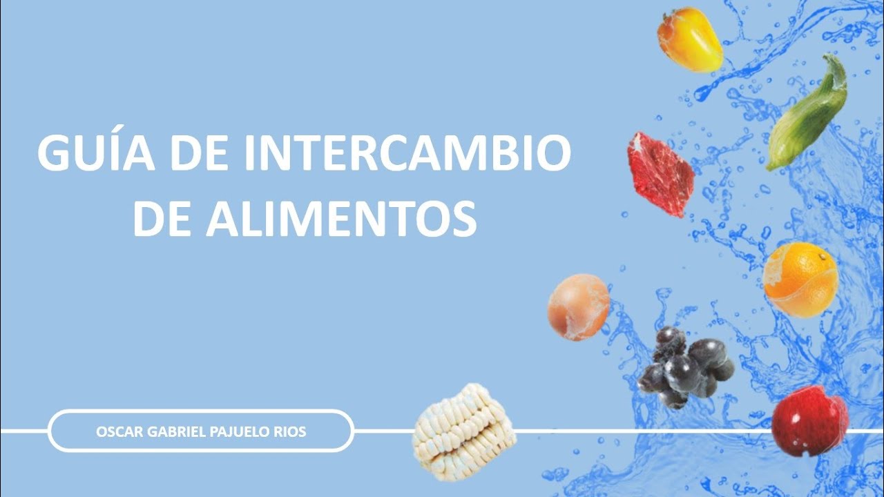🙋🏻‍♂️ GUÍA DE INTERCAMBIO DE ALIMENTOS Y SU USO EN LA PLANIFICACIÓN ALIMENTARIA 🥦