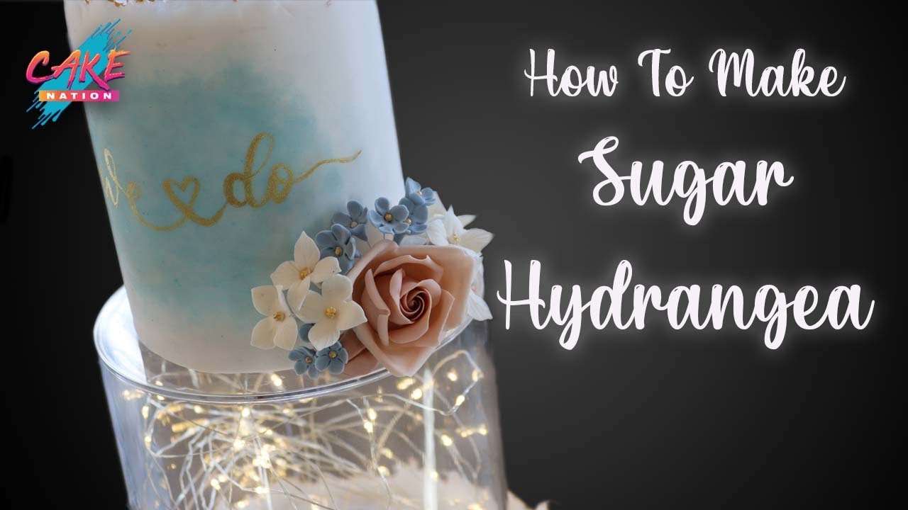 CAKE NATION | How To Make A Fondant Sugar Hydrangea Tutorial