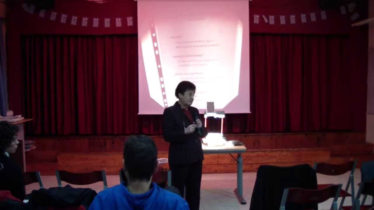 Ομιλία κας Τόνυ-Μαχά Ευαγγελοπούλου, Κύκλος Διαλέξεων 2014-2015 - 6ο Δημοτικό Σχολείο Δάφνης