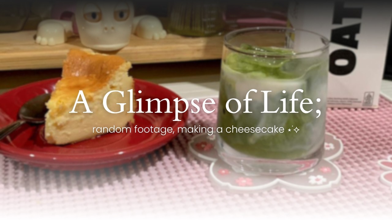A Glimpse of Life; random footage, making a cheesecake