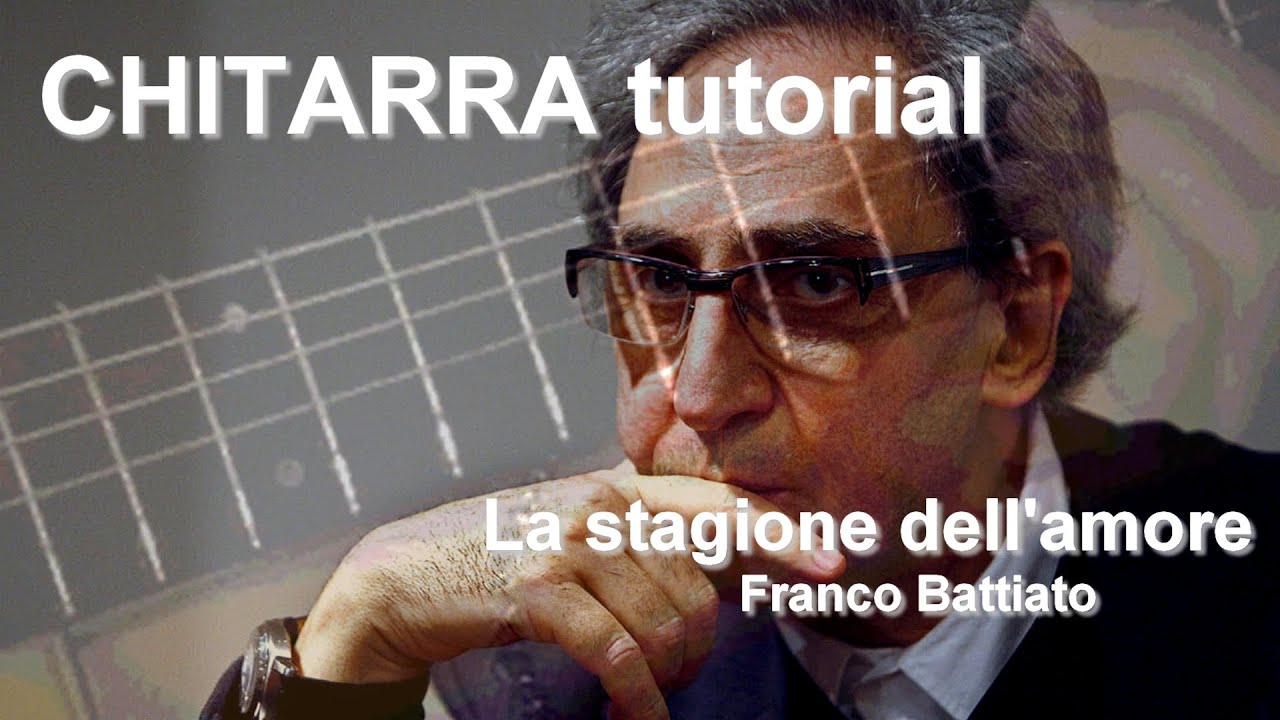 La stagione dell'amore - Franco Battiato CHITARRA tutorial
