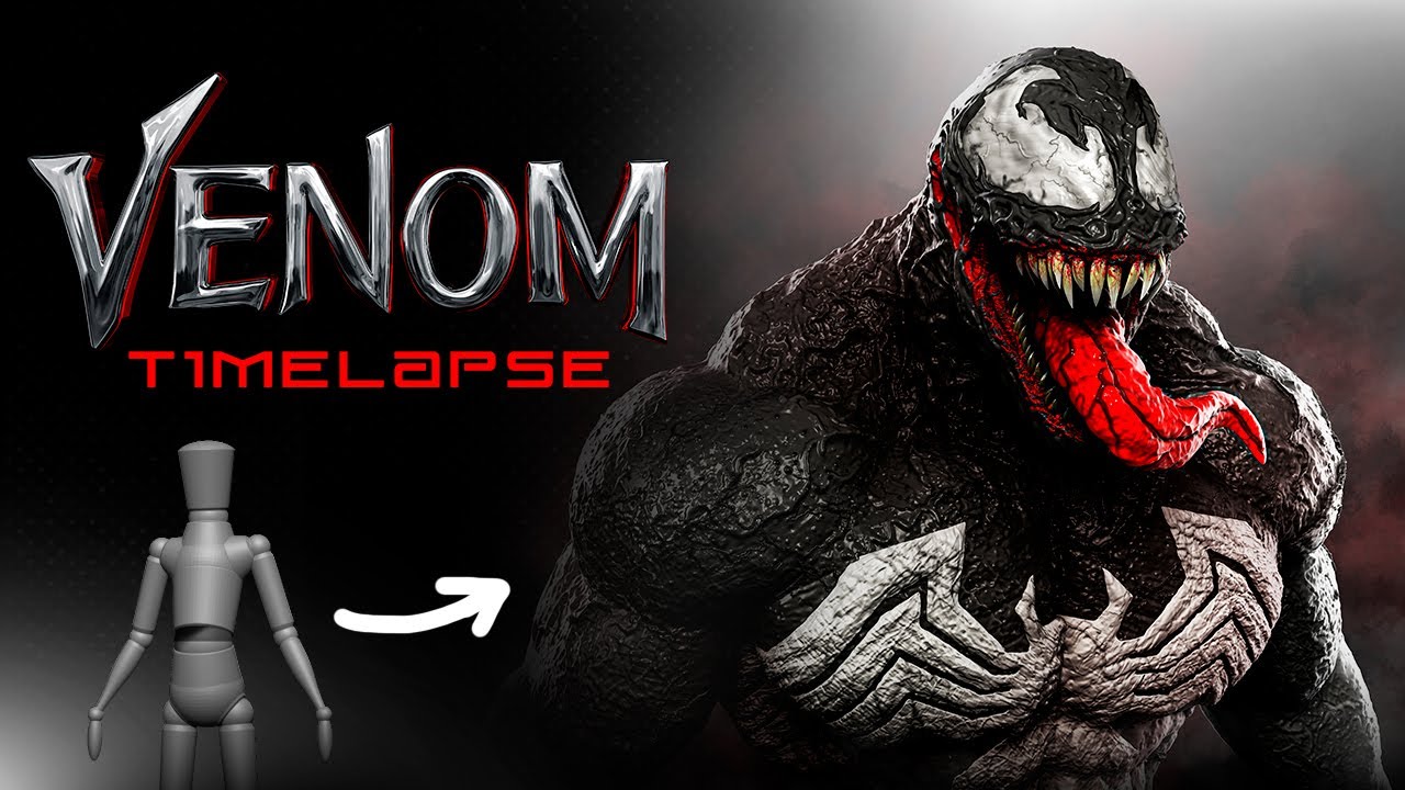 Sculpting Venom | Zbrush Timelapse