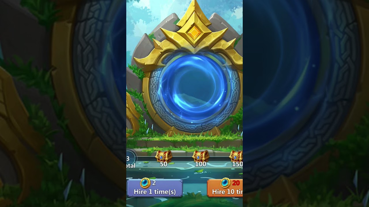 Castle Clash - Using 20 free Hero Crystal Coins 