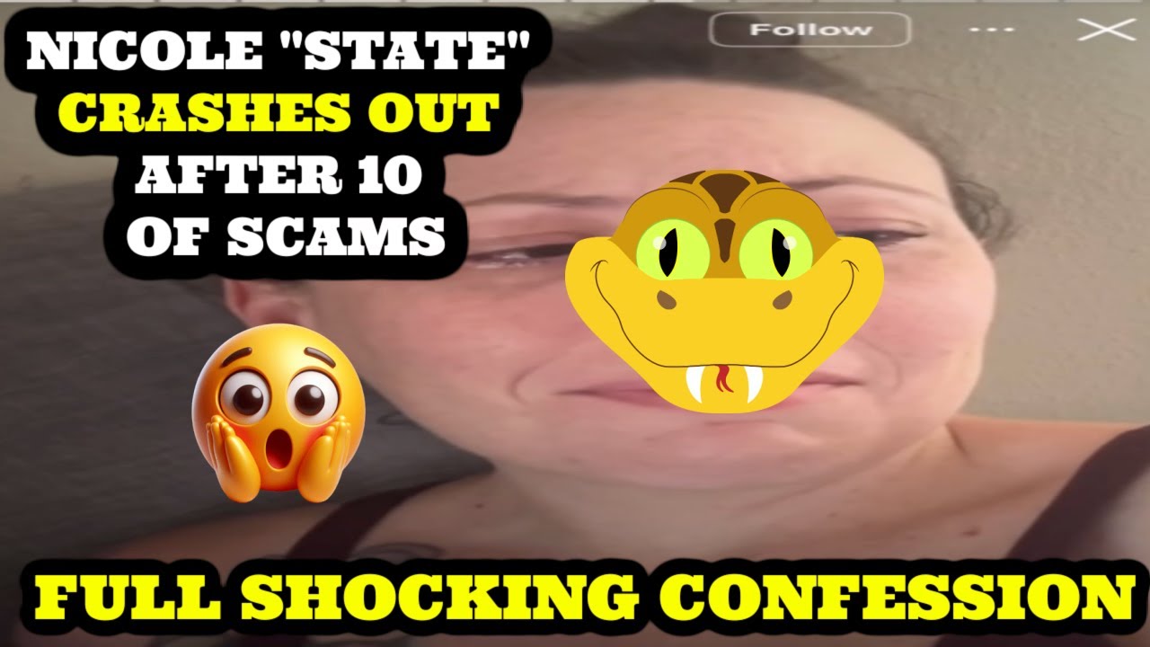 Nicole State EXPOSED After 10 YEARS of SCAMS!  Broke, Homeless & Ruined, Confession & Crash Out! 💥