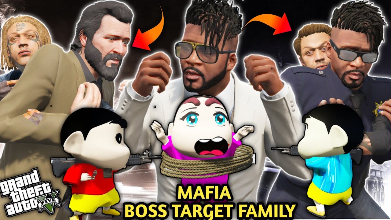 GTA 5: Franklin Rakhi Celebration Went Wrong With Mafia Boss😭Himawari Saved By Shinchan 😈PSS Gamer