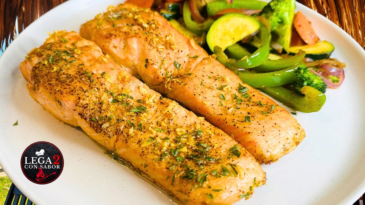 SALMON AL AJILLO CON MANTEQUILLA ❗️Esta Receta es la mas deliciosa que probaras 🤤y muy saludable ❗️