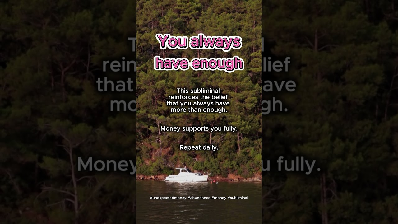 MORE THAN ENOUGH ✨ Subliminal | Abundance Mindset 