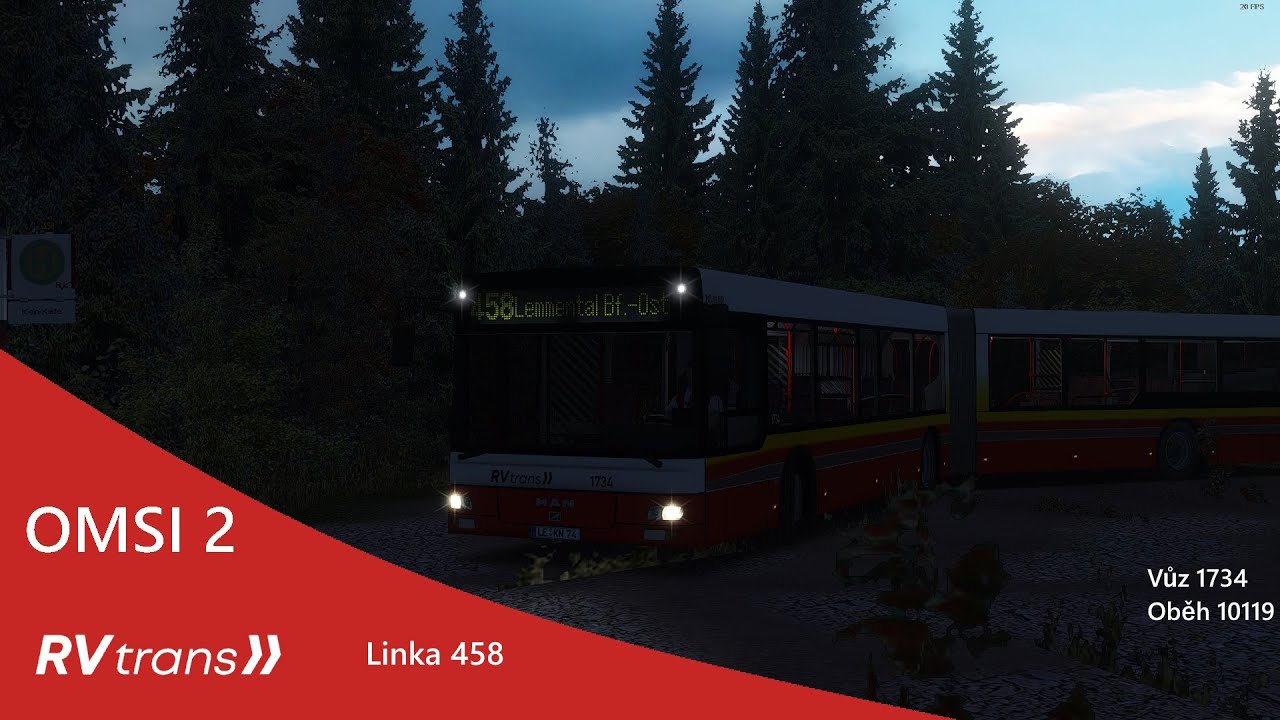 OMSI 2 #45 | Lemmental linka 458 | Muzejní MAN na lince 458