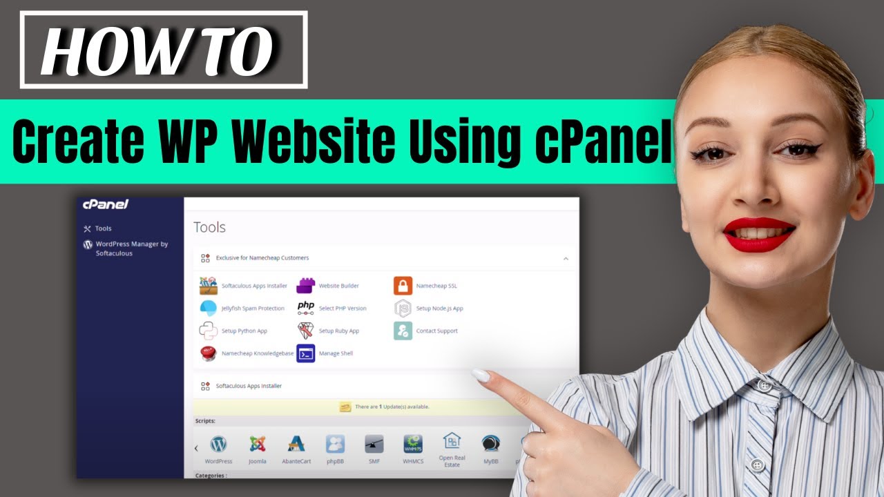 Как создать веб-сайт с помощью cPanel и WordPress (2026)