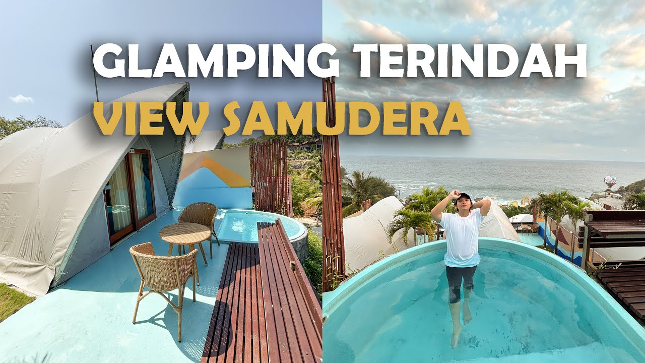 GILA SIH PEMANDANGANNYA, BAGUS BANGET !! | Glamping Heha Ocean View | Review fasilitas dan Sarapan