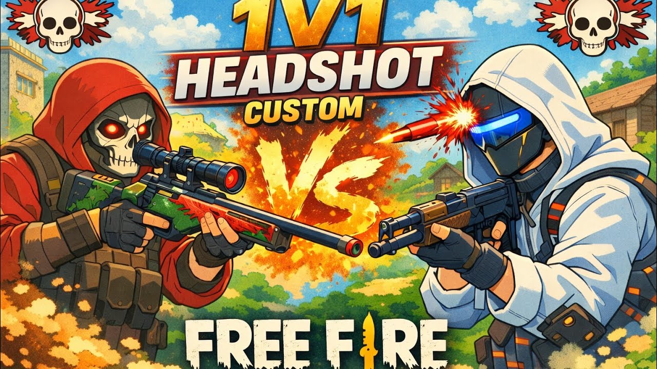 Live 🔴|| Headshot 1vs1 custom 🤯 khattarnakh game 🎮 play 😱