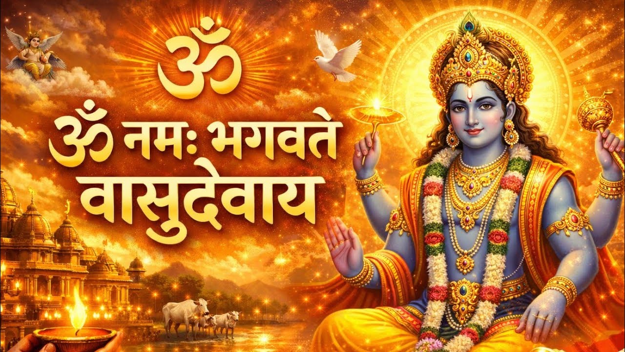 ॐ नमः भगवते वासुदेवाय | Powerful Lord Vishnu Mantra Bhajan | BHAJANESH