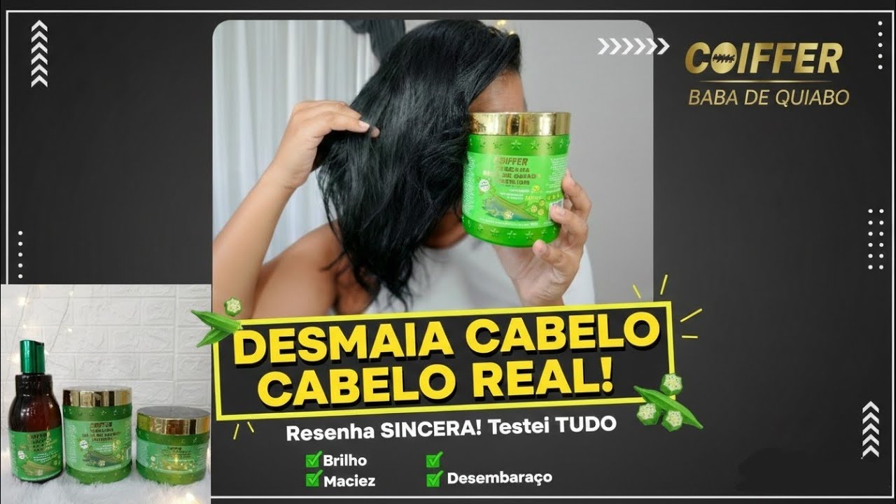 O PODER DO QUIABO! Resenha Kit Baba de Quiabo Coiffer (Cabelo de Salão?) 