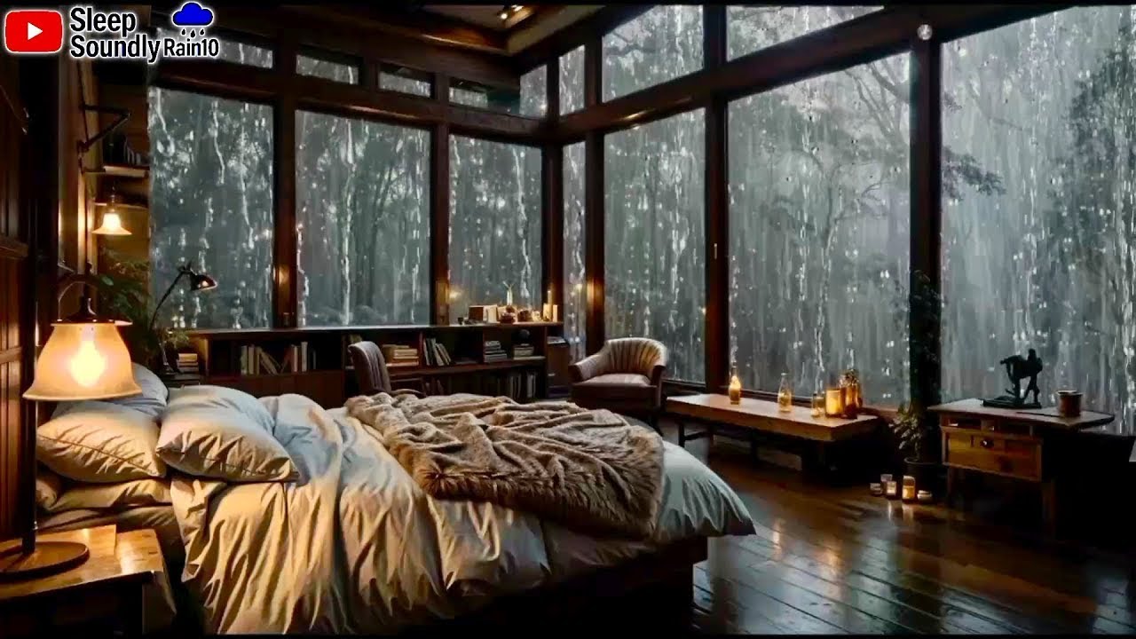 Soothing Rain Sounds by Night 🌧️ A Natural Way to Fall Asleep Faster & Heal Insomnia