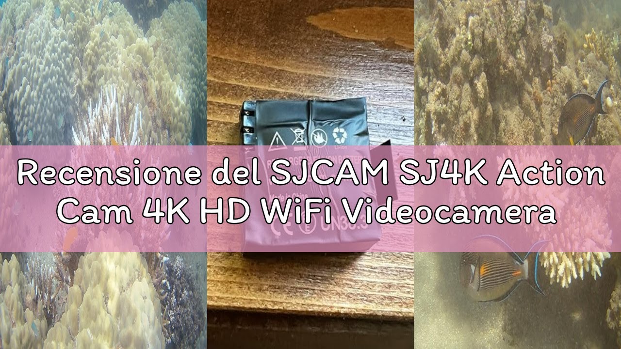 Recensione del SJCAM SJ4K Action Cam 4K HD WiFi Videocamera Subacquea EIS 6 Assi 170°Grandangolare Z