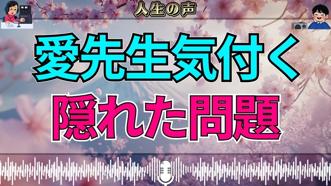 【テレフォン人生相談】相談の途中で愛先生が違和感…隠されていた本当の問題とは？