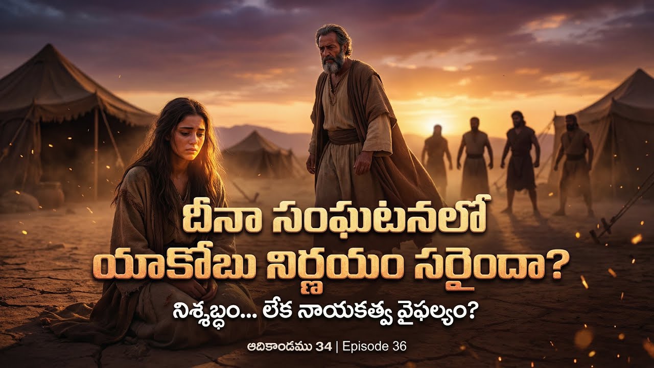దీనా సంఘటనలో యాకోబు నిర్ణయం సరైందా? | ఆదికాండము 34 | Animated Bible Story | Episode 36