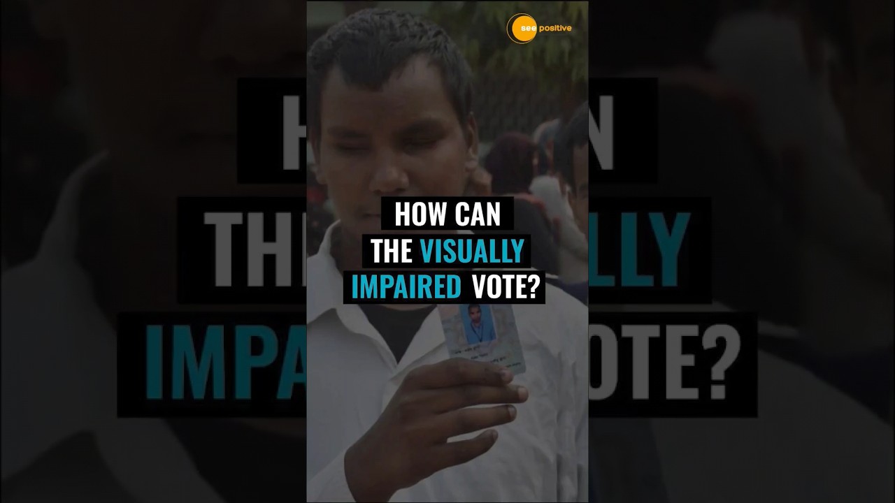 How can the visually impaired vote ? #shorts #vote