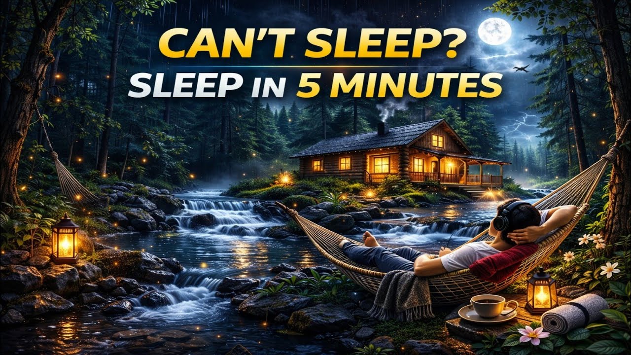 Sleep Like Never Before 🌙 Moonlight Waterfall Tonight