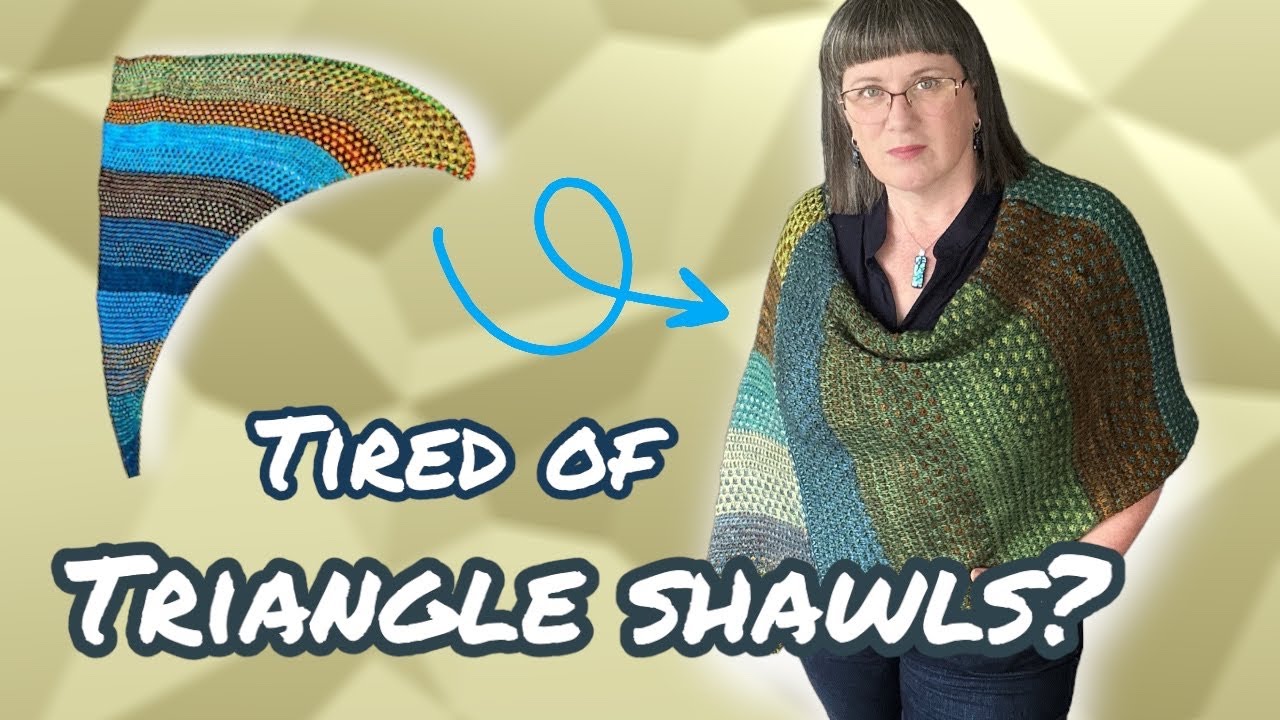 The MOST Wearable Shawl Shape Modification | Tip Jar Tutorial